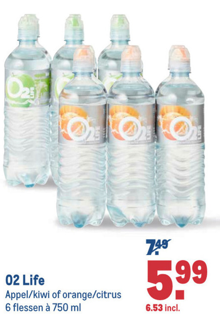 O2 Life   fruitdrank folder aanbieding bij  Makro - details