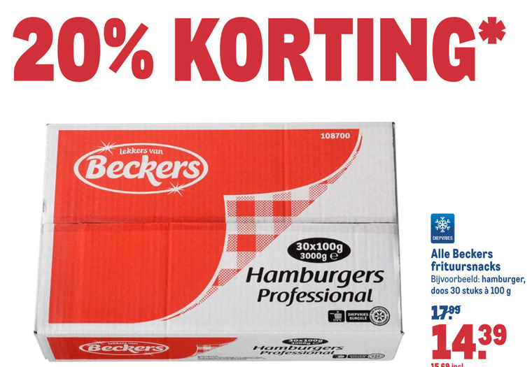 Beckers   hamburger folder aanbieding bij  Makro - details