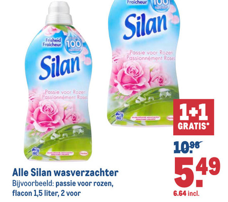 Silan   wasverzachter folder aanbieding bij  Makro - details