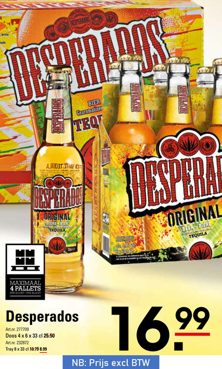 Desperados   speciaalbier folder aanbieding bij  Sligro - details