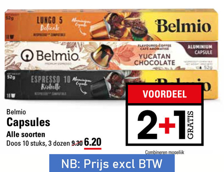 Belmio   koffiecups folder aanbieding bij  Sligro - details