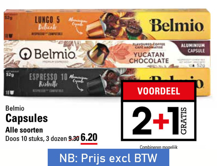 Belmio   koffiecups folder aanbieding bij  Sligro - details