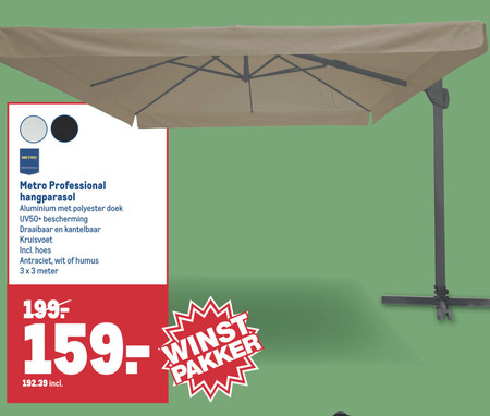 jeugd toegang Meestal zweefparasol folder aanbieding bij Makro - details