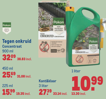 Pokon   onkruidverdelger folder aanbieding bij  Makro - details