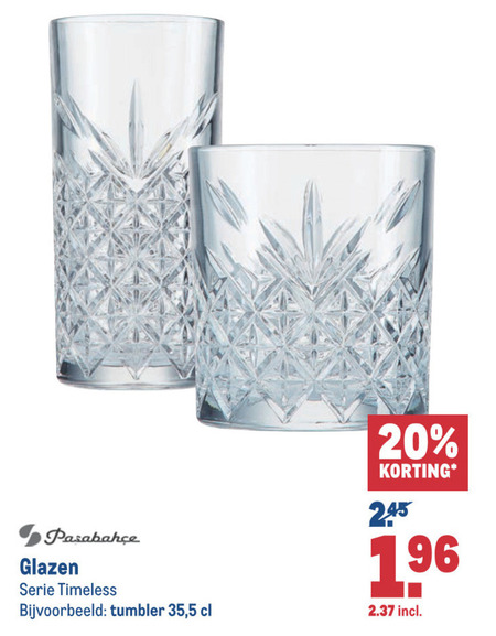 mengsel Huidige bad Pasabahce whiskeyglazen, glas folder aanbieding bij Makro - details