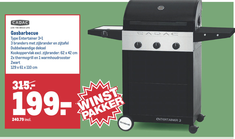 Fjord Gevoel Levendig Cadac gasbarbecue folder aanbieding bij Makro - details