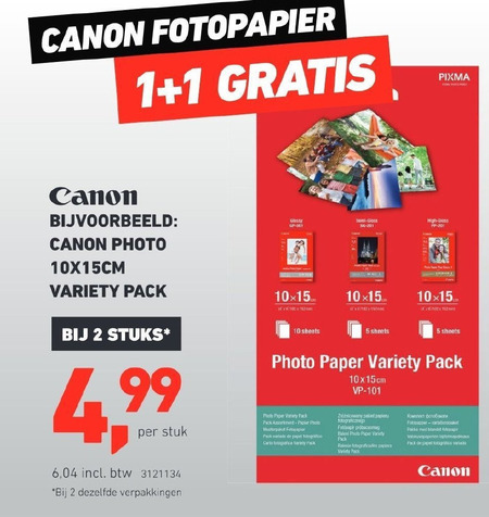 Canon   fotopapier folder aanbieding bij  Office Centre - details