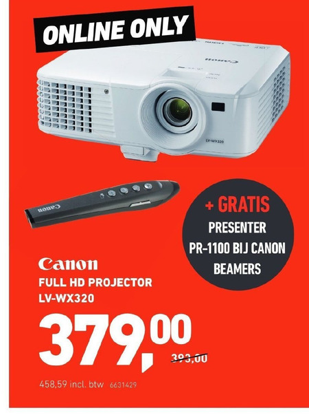 Canon   beamer folder aanbieding bij  Office Centre - details