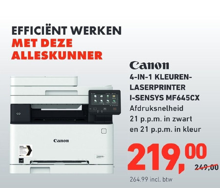 kleurenlaserprinter, all-in-one printer folder bij - details