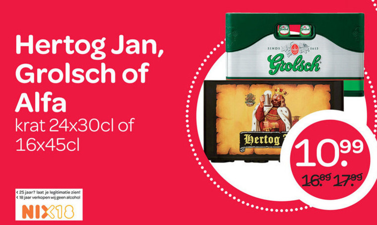 Grolsch   krat bier folder aanbieding bij  Spar - details