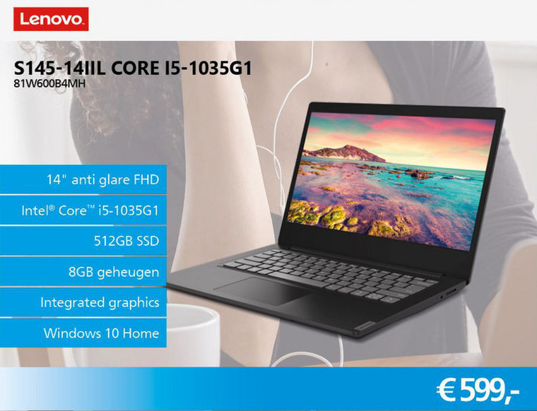 Lenovo   notebook folder aanbieding bij  Informatique - details