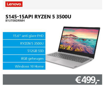 Lenovo   notebook folder aanbieding bij  Informatique - details