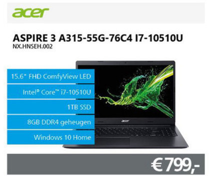 Acer   notebook folder aanbieding bij  Informatique - details