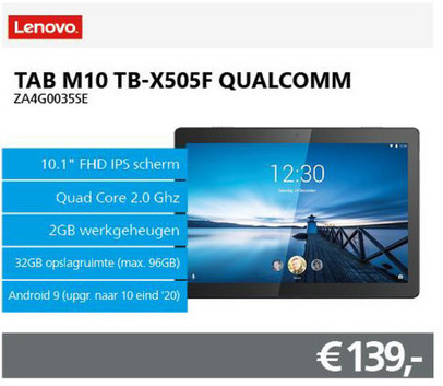 Lenovo   tablet folder aanbieding bij  Informatique - details