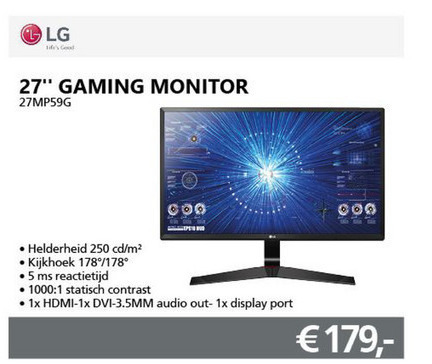 LG   monitor folder aanbieding bij  Informatique - details