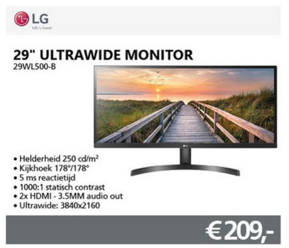 LG   monitor folder aanbieding bij  Informatique - details