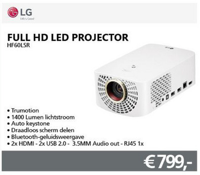 LG   beamer folder aanbieding bij  Informatique - details