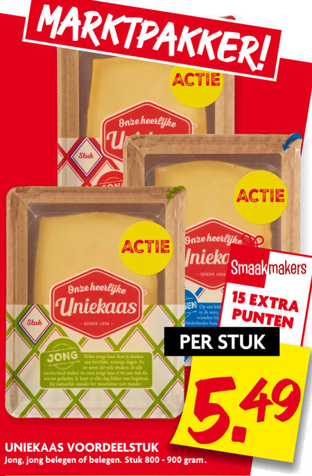 Uniekaas   kaas folder aanbieding bij  Dekamarkt - details