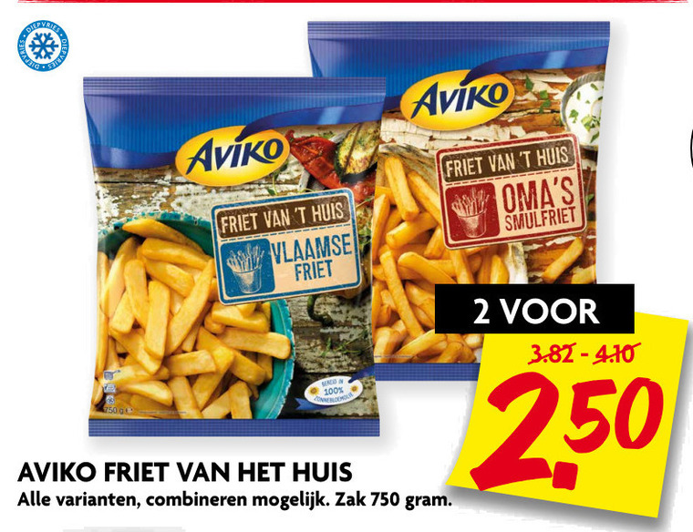 Aviko   patat folder aanbieding bij  Dekamarkt - details