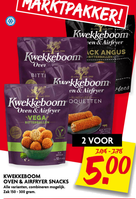 Kwekkeboom   kroket, bitterballen folder aanbieding bij  Dekamarkt - details