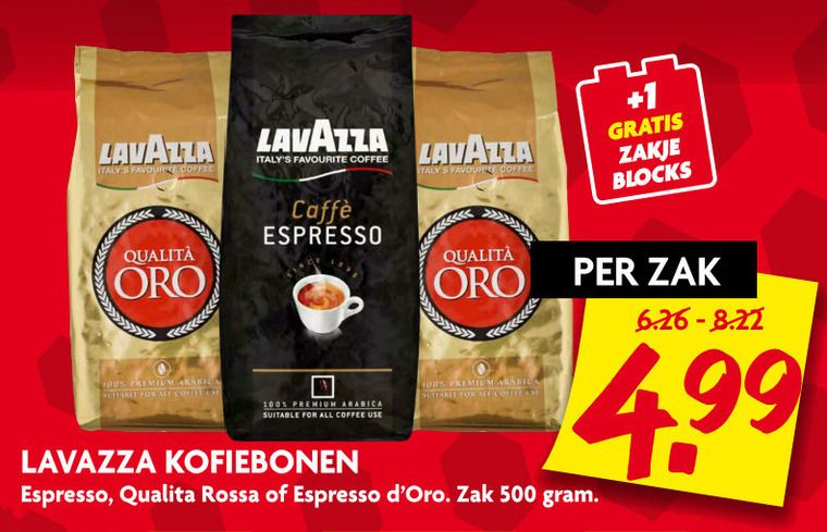 Lavazza   koffiebonen folder aanbieding bij  Dekamarkt - details