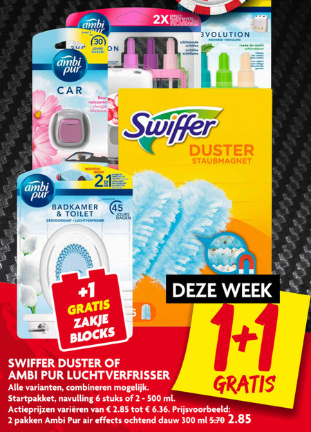 Ambi Pur   duster, luchtverfrisser folder aanbieding bij  Dekamarkt - details