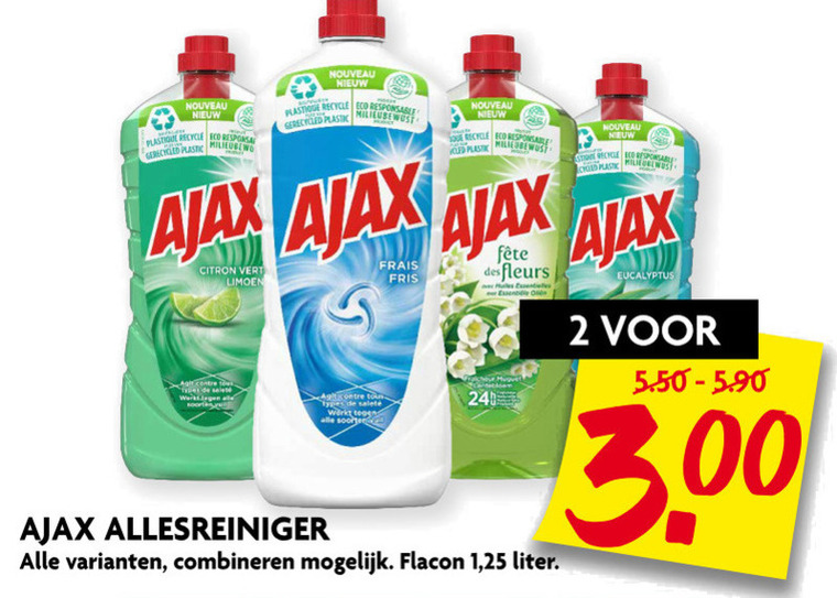 Ajax   allesreiniger folder aanbieding bij  Dekamarkt - details