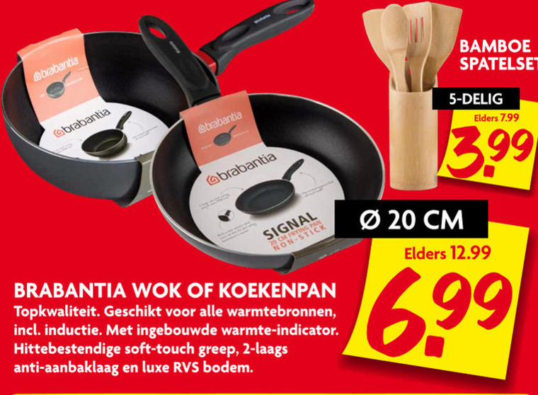 Brabantia   wokpan, koekenpan folder aanbieding bij  Dekamarkt - details