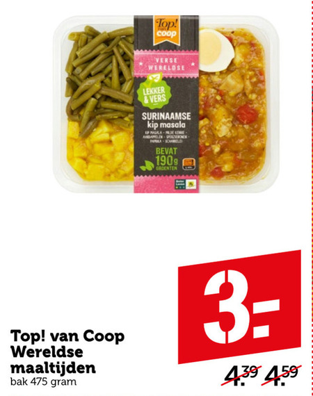 Coop Huismerk   oosterse maaltijd, surinaamse maaltijd folder aanbieding bij  Coop - details