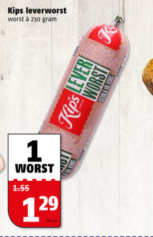 Kips   leverworst folder aanbieding bij  Poiesz - details