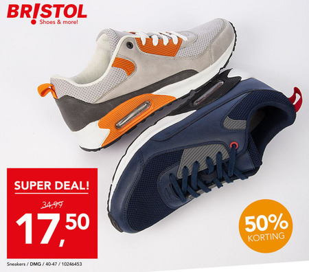 Ingrijpen hospita huid DMG heren sneakers folder aanbieding bij Bristol - details