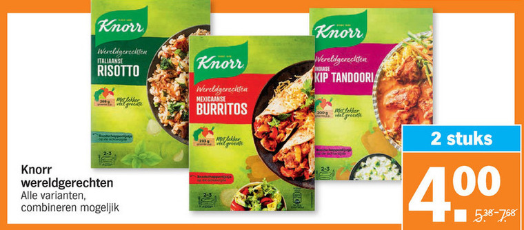 Knorr   maaltijdmix folder aanbieding bij  Albert Heijn - details
