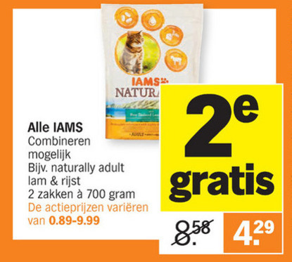 IAMS   kattenvoer folder aanbieding bij  Albert Heijn - details