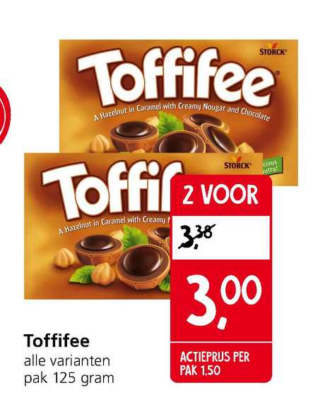 Toffifee   chocolade folder aanbieding bij  Jan Linders - details