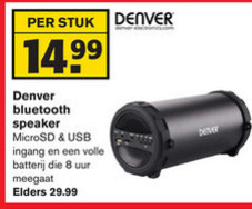 Denver   portable speakerset folder aanbieding bij  Hoogvliet - details