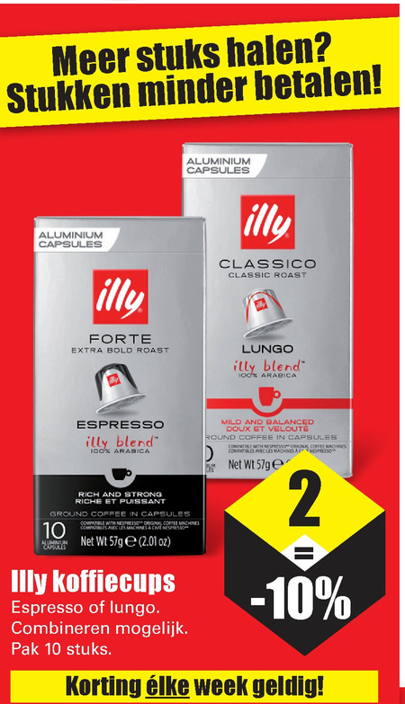 Illy   koffiecups folder aanbieding bij  Dirk - details