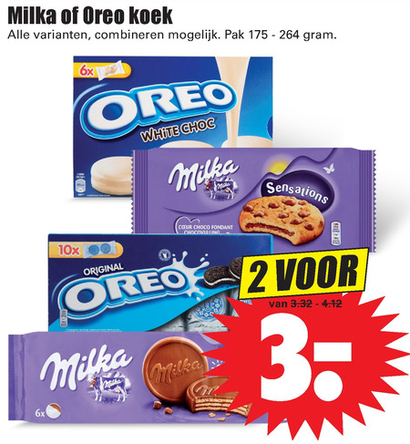 Milka   biscuits folder aanbieding bij  Dirk - details