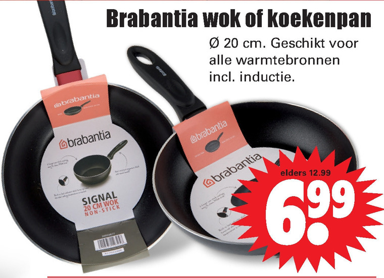 Reis Eeuwigdurend Productiecentrum Brabantia koekenpan folder aanbieding bij Dirk - details