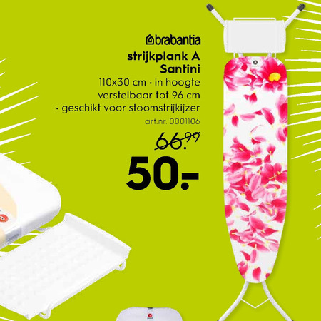 Brabantia   strijkplank folder aanbieding bij  Blokker - details