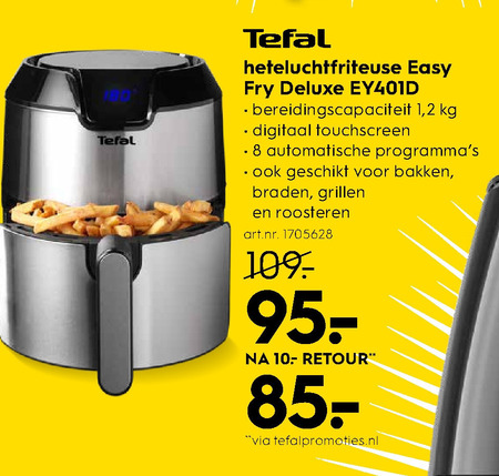 Tefal   friteuse folder aanbieding bij  Blokker - details