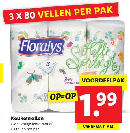 Floralys   keukenpapier folder aanbieding bij  Lidl - details