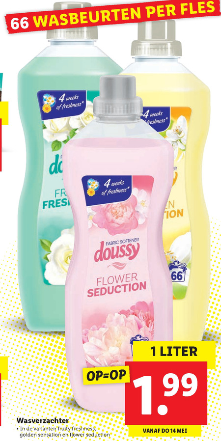 Doussy   wasverzachter folder aanbieding bij  Lidl - details