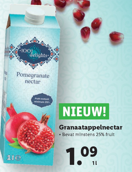 1001 delights   fruitdrank folder aanbieding bij  Lidl - details