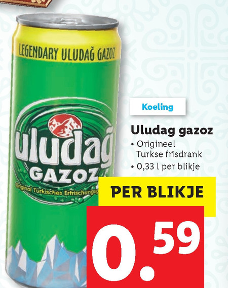 Uludag Gazoz   frisdrank folder aanbieding bij  Lidl - details