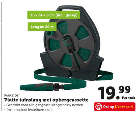 Parkside   tuinslanghaspel folder aanbieding bij  Lidl - details