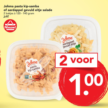 Johma   pastasalade folder aanbieding bij  Deen - details