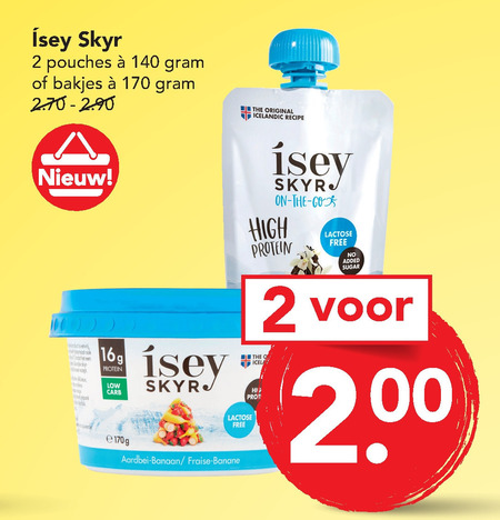 Isey   vruchtenyoghurt, zuivelsnack folder aanbieding bij  Deen - details