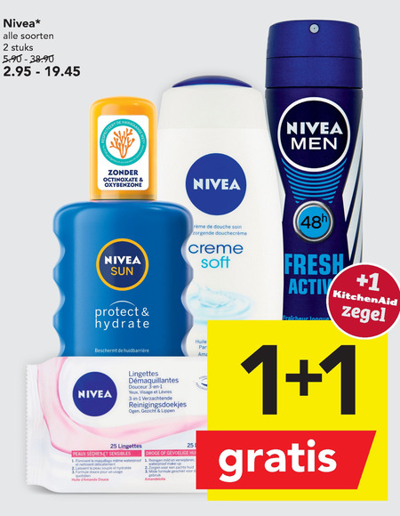 Nivea   deodorant, hairspray folder aanbieding bij  Deen - details