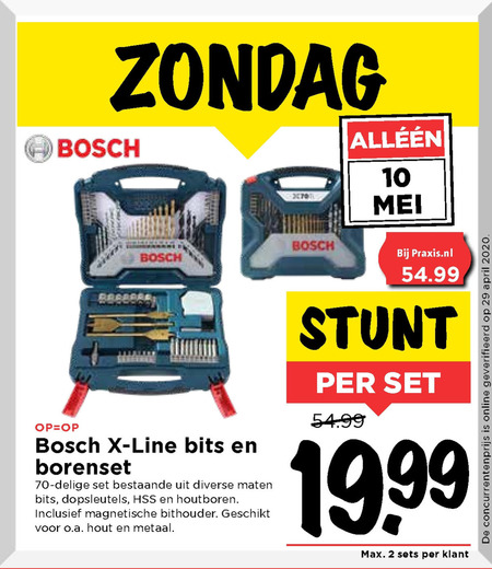 Bosch   boor/bitset folder aanbieding bij  Vomar - details