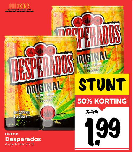 Desperados   speciaalbier folder aanbieding bij  Vomar - details